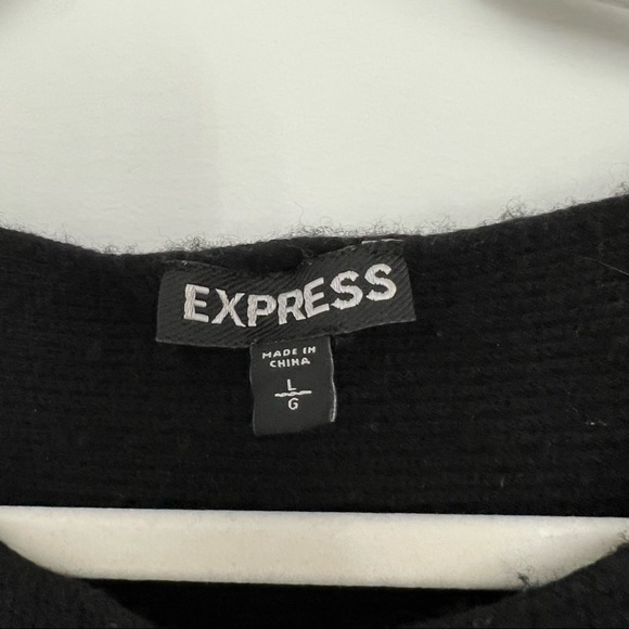 Women’s Long Sleeve Black Cashmere Shirt - Picture 4 of 4